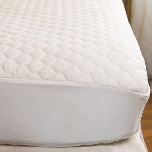 BedCare All-Cotton Allergy Topper Cover, Size: Full, White