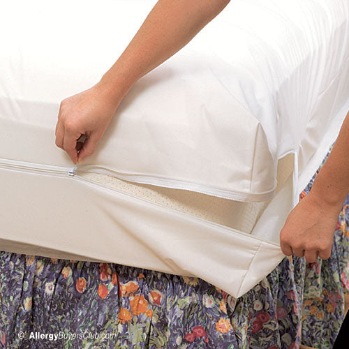 White Mountain Textiles Stretch Knit Dust Mite & Bed Bug Mattress Cove –  Allergy Buyers Club