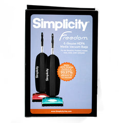 Simplicity S10 ULW/ Freedom Series HEPA Bag 6pk 6CS Green Collar