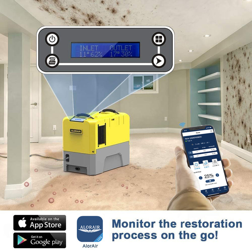 Alorair Storm LGR Extreme Smart App Control 180 PPD Dehumidifier with Pump