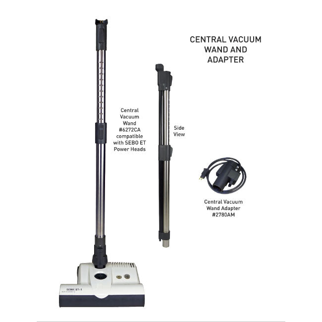 SEBO ET Power Head with on/off Switch for D4, E3, K3, C3.1, and Felix Vacuums