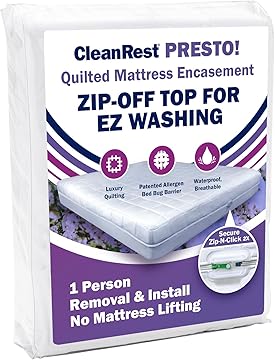 CleanRest Presto! Quilted Waterproof Mattress Encasement