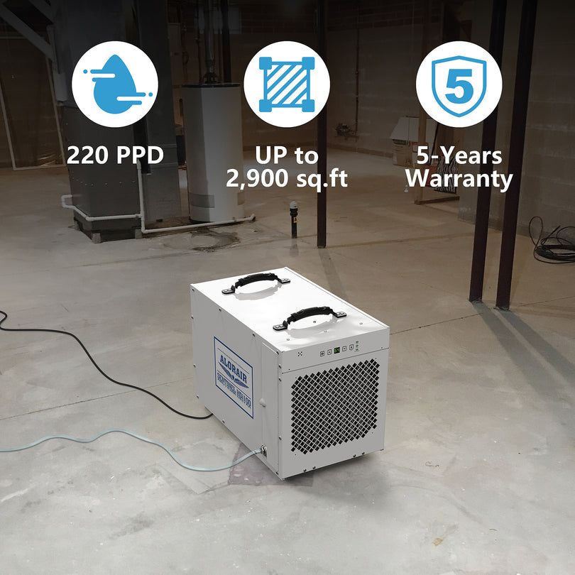 Alorair Sentinel HDi100 Crawl Space Dehumidifier with Pump 220 Pints/ Day