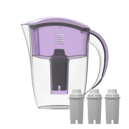 Drinkpod Alkaline Water Filter Pitcher, 2.5 Liter