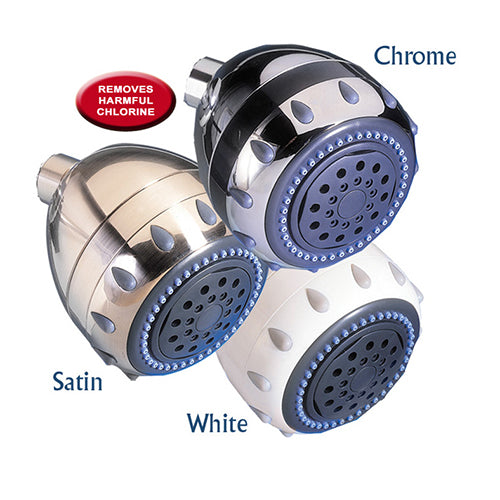H2O International Deluxe Shower Filters Head with 5 Spray Settings