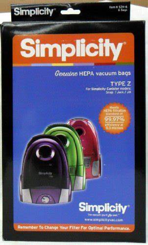 Simplicity Jill HEPA Bags - 6 Pack