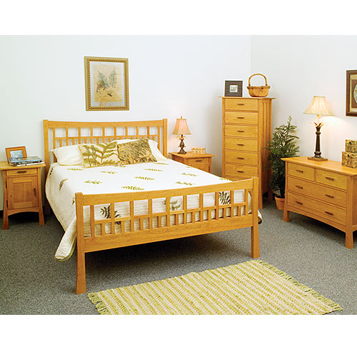 New England Wood Weston Low Profile King Size Bedroom Sets