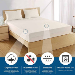 AllergyCare™ Organic Cotton Zippered Mattress Encasement