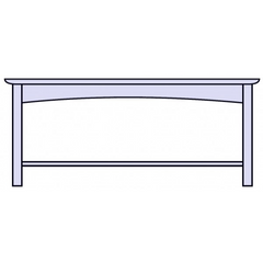 Vermont Furniture Heartwood Coffee Table with Slatted Shelf