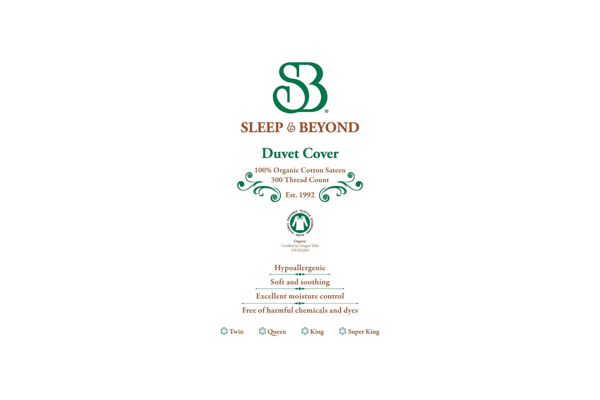 Sleep & Beyond Organic Cotton Duvet Cover