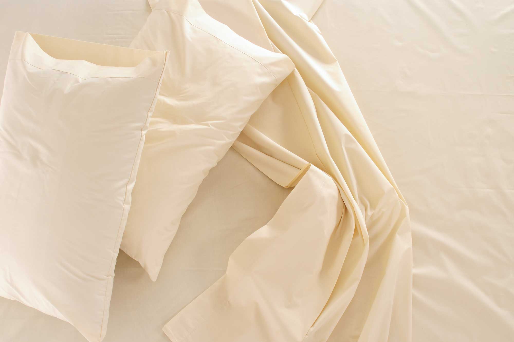 Sleep & Beyond 100% Organic Cotton Sateen Fitted Sheet