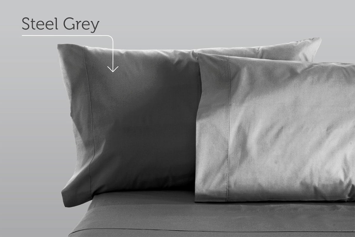 Sleep & Beyond 100% Organic Cotton Sateen Pillow Case Pair