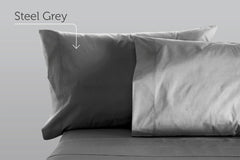 Sleep & Beyond 100% Organic Cotton Sateen Pillow Case Pair
